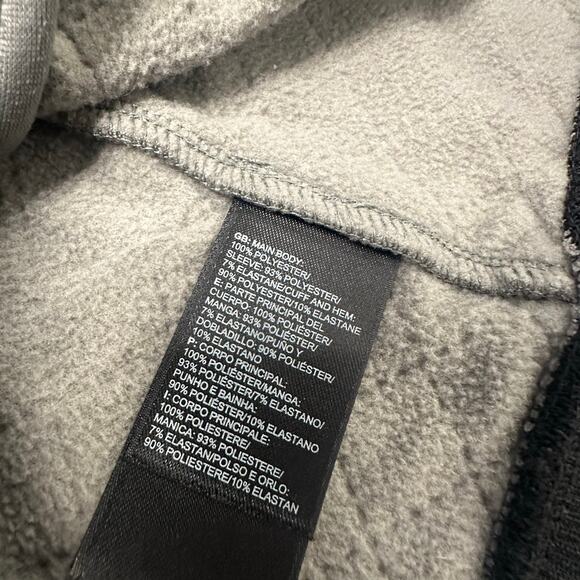 The North Face Gray Black Womens L Full Zip Diamond Quilted Fleece Lined Jacket - Picture 11 of 11